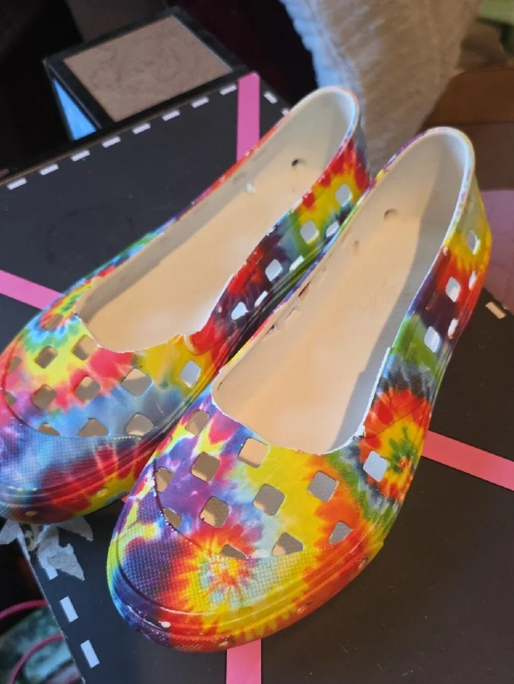 Vans Kids Tie-Dye Slip-On Water Shoes - Rainbow